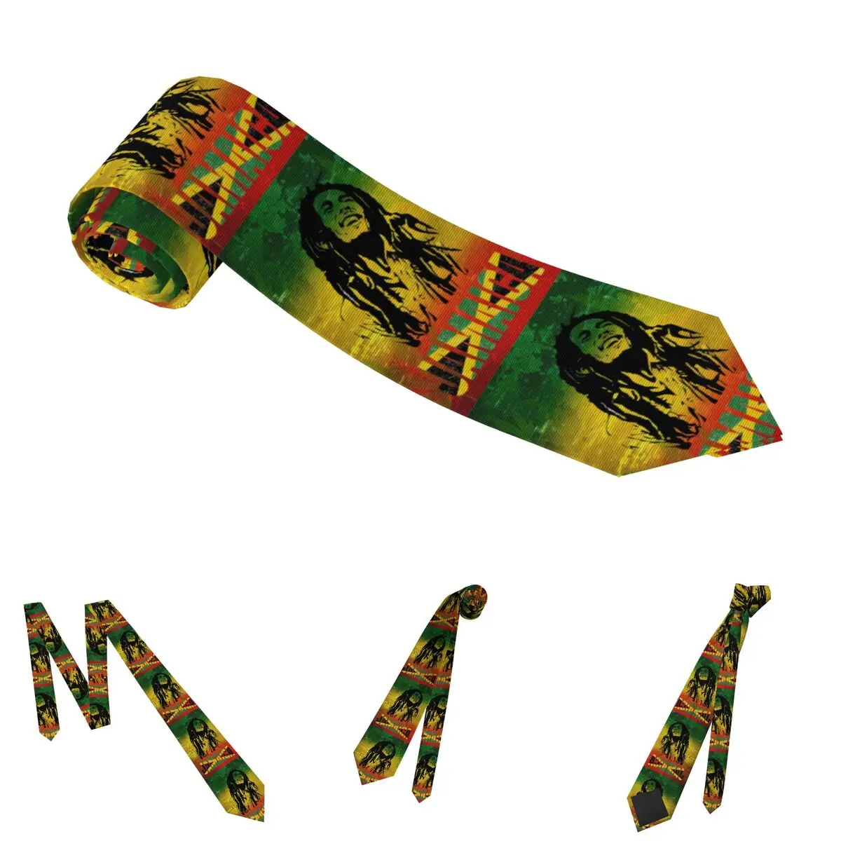 

Галстук с флагом Ямайки на заказ, милый забавный галстук с воротником для мужчин и женщин, деловой галстук, аксессуары