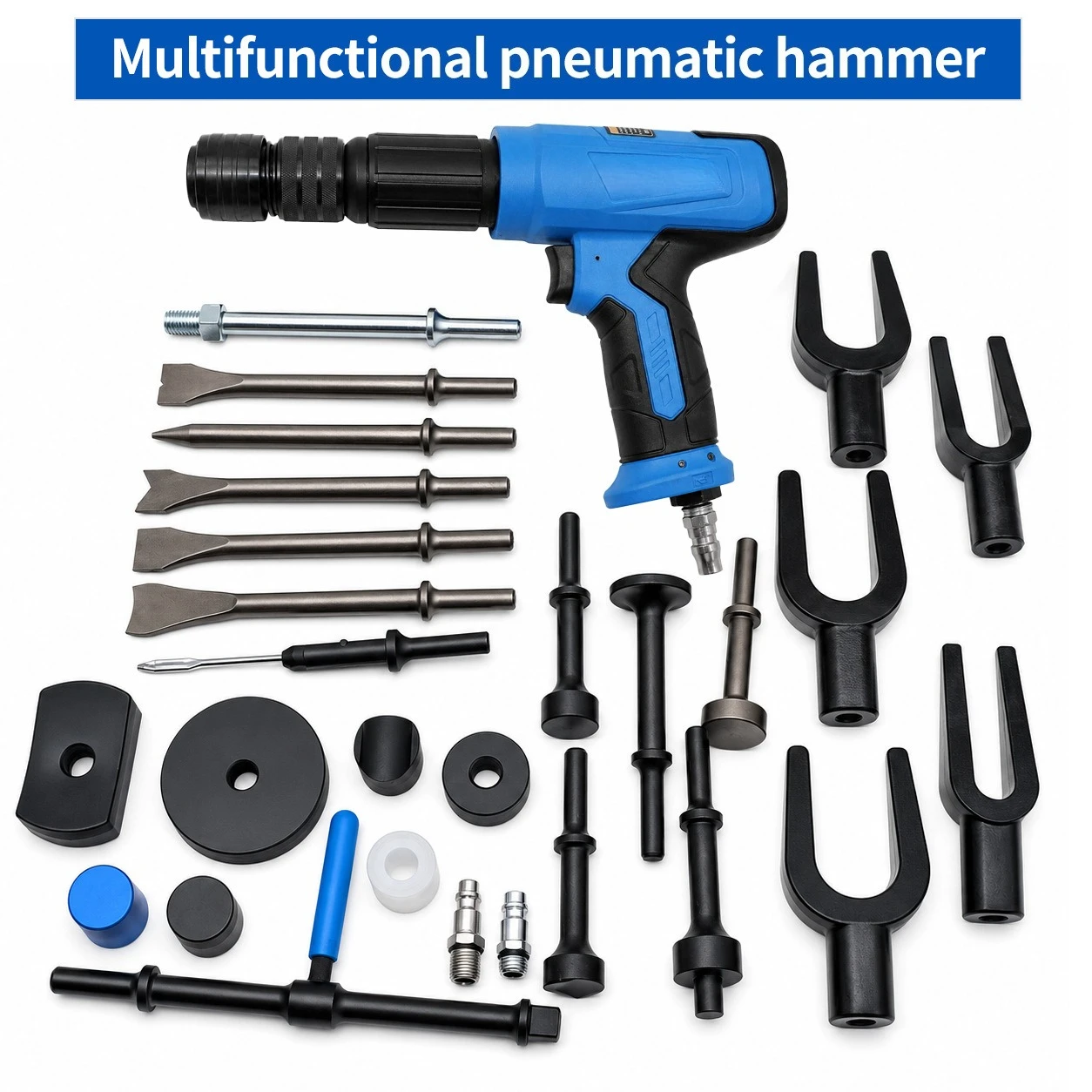 Multifunctional pneumatic hammer chassis swing arm ball