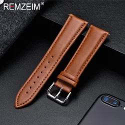 Casual Calfskin Watchband Soft Material Wrist Bracelets Business Strap 18mm 20mm 22mm 24mm Universal Replacement Wristband