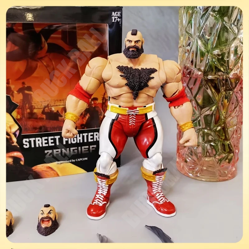 

Zangief Action Figure Street Fighter Figures ZANGIEF Statue Anime Collection PVC Model Decora Dolls Kids Toy Birthday Gifts