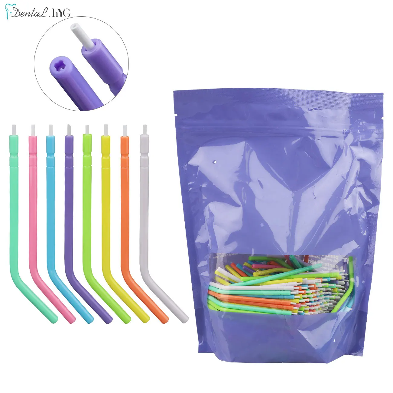 250 pcs Disposable Nozzles Tips for Dental Triple Air Water Syringe 3 Way Syringe for Dentisttry  Chair Unit