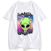 SG ALIEN T-shirt LA SANTA GRIFA Tshirts Cotton Short Sleeve Male T Shirt Streetwear Unisex Funny Graphic Printing Tees Men Women