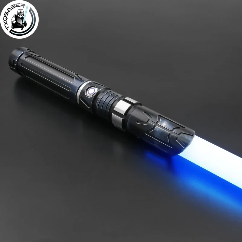 

Txqsaber RGB saber neo pixel smooth swing metal hilt heavy dueling laser sword 12 colors changing FOC blaster cosplay toys