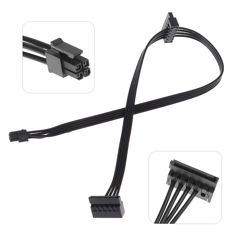 Cable de alimentación Mini de 4 pines a SATA de 45/65cm para interfaz de Tablero Principal Lenovo, fuente de alimentación pequeña de 4 pines a uno/dos/tres SATA SSD