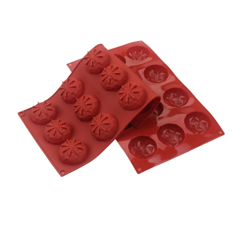 

New Arrival 12 Hole Diamond Shape Pagoda Silicone Cake Mold Mousse Dessert Mold Chocolate Pastry Cake Decoration Baking Tools