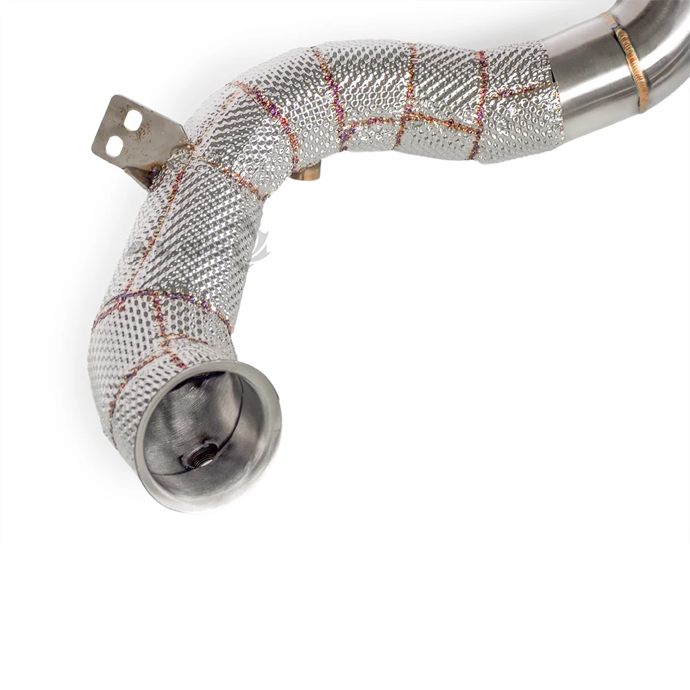 High-flow Exhaust System Power Upgrade for Mercedes Benz C63 COUPE AMG W205 4.0T Stainless Steel Exhaust Downpipe Converter