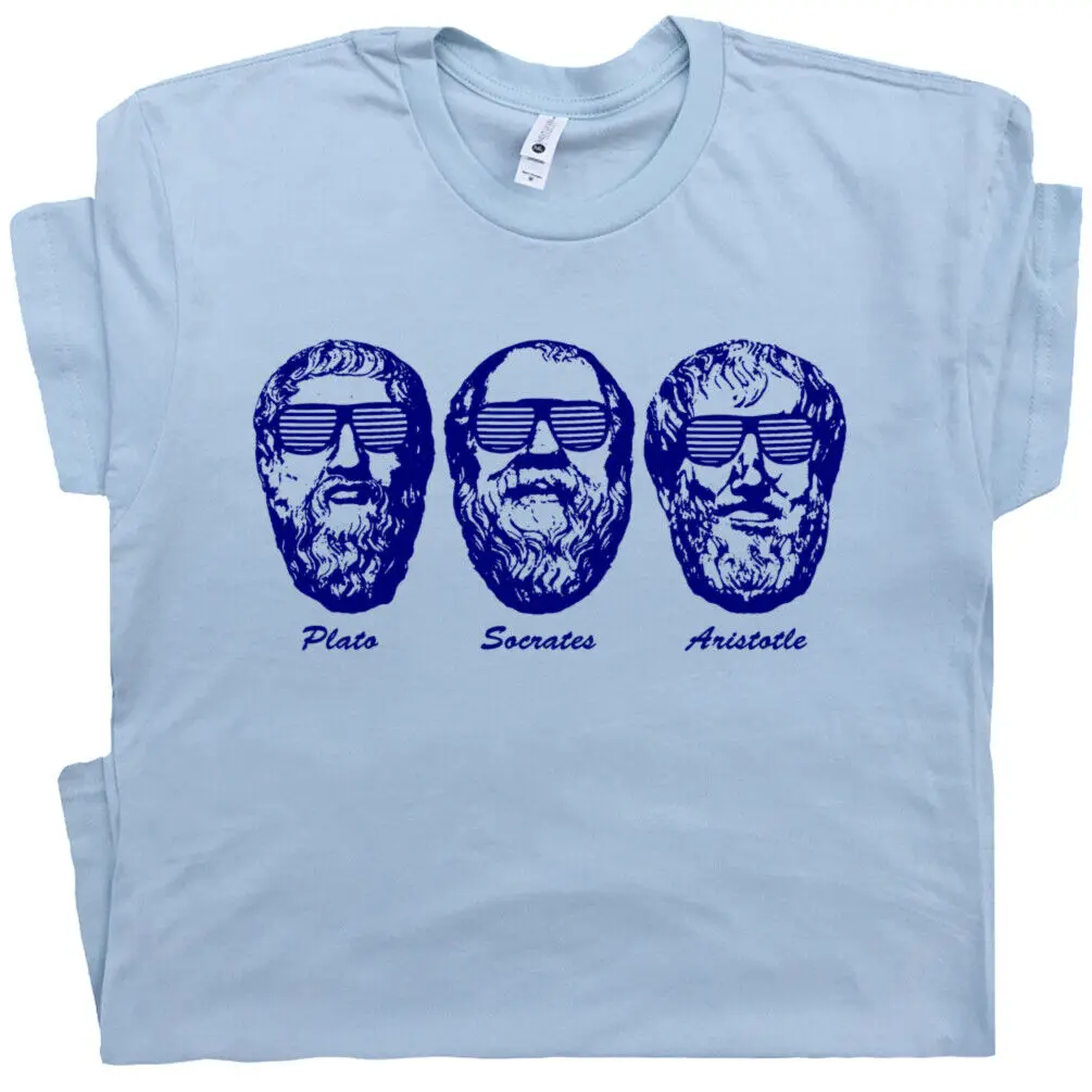 Socrates T Shirt Plato Aristotle Greek Three Philosophers The Last Days of Law