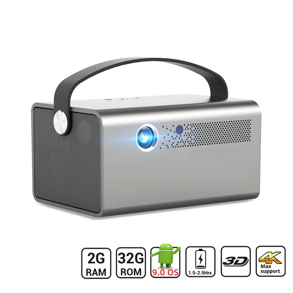 Portable Projector Home theater Video DLP Android Smart Mini Projector interactive projector 1280*800P