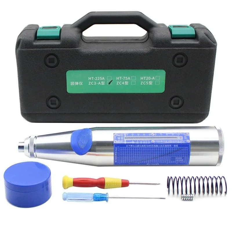 ZC3-A Silver Rebound Hammer for Mortar Sclerometer Zc3 Concrete Test Hammer Sliver Schmidt Hardness Tester