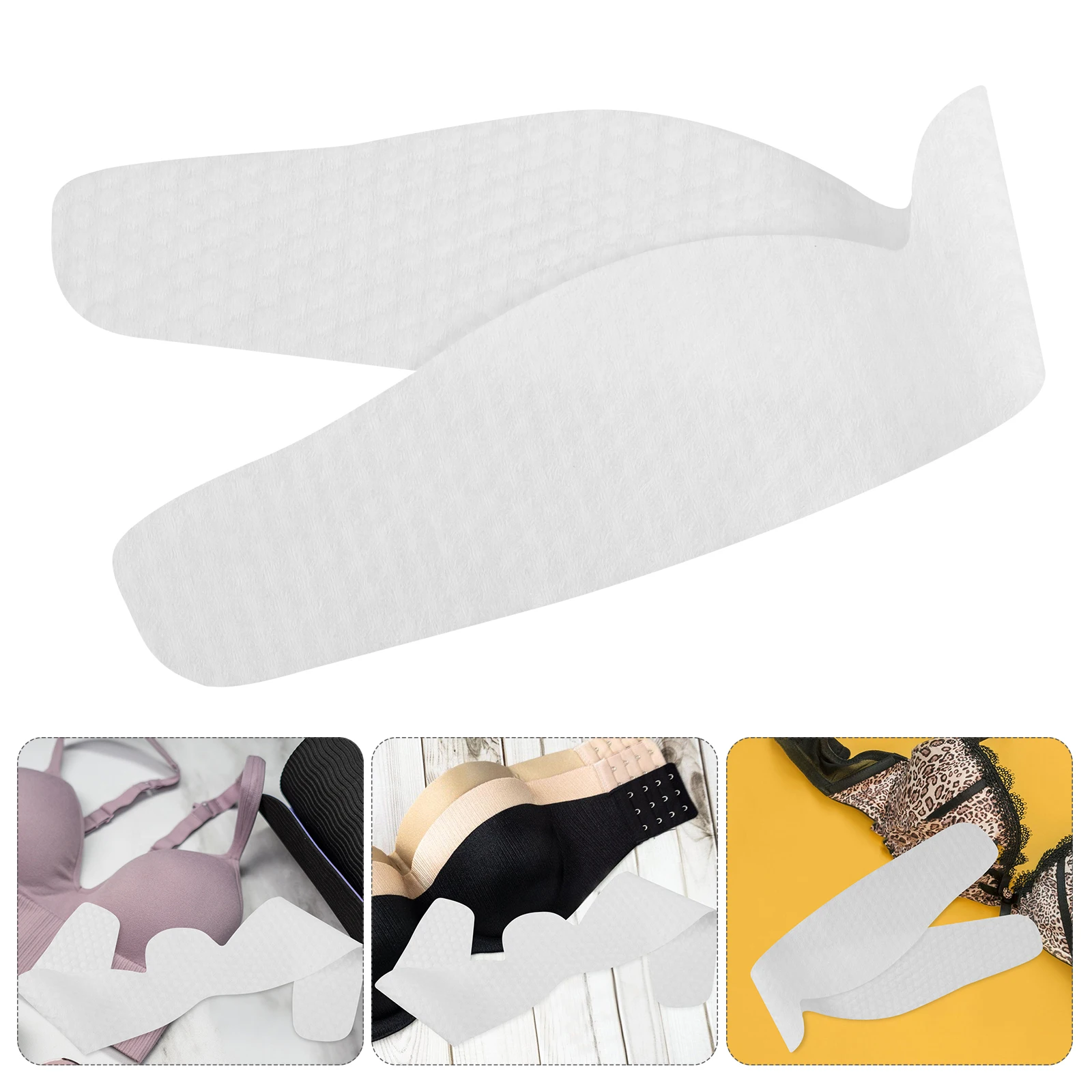 ブラジャー用汗パッド 10 個 通気性のある汗防止インサート 胸の下、脇の下、腹部用 軽量使い捨て吸湿剤