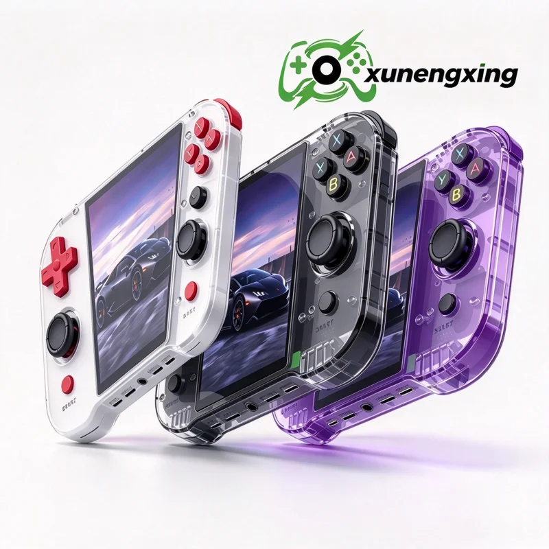 RH46 Green Retro Video Game Video Player Console 3.5‘’ IPS Screen RK3326 3000 mAh Open Linux System Portable Player 64GB 128GB