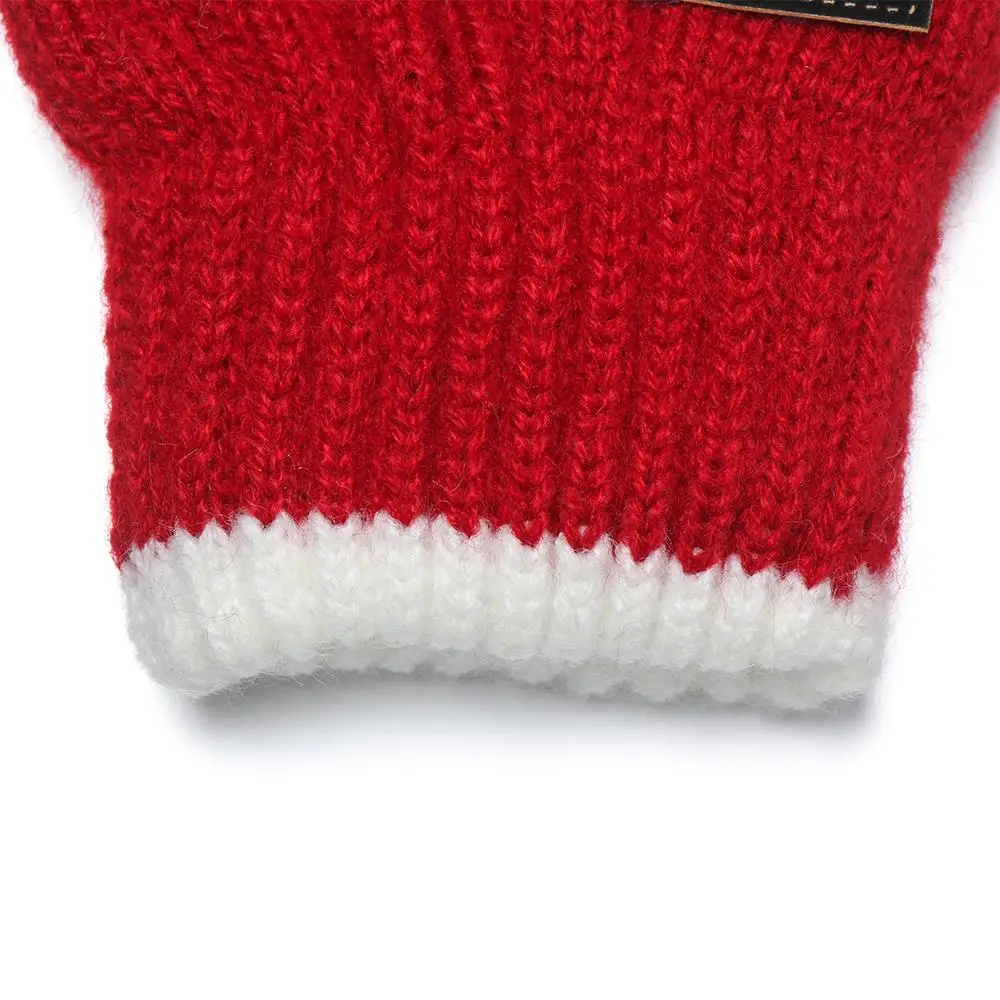 Winter Autumn Children Boys Girls Soft Warm Mittens Full Finger Knitted Gloves Gloves