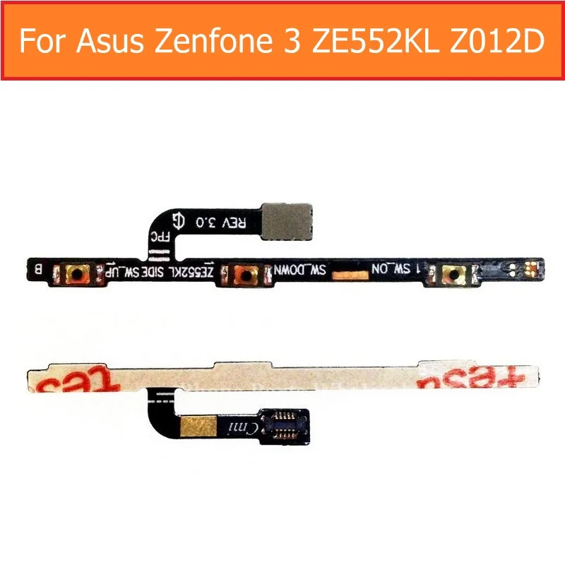 New  on/off button Flex cable For Asus zenfone Pegasus 3 ze552kl power flex cable volume control button mute button parts