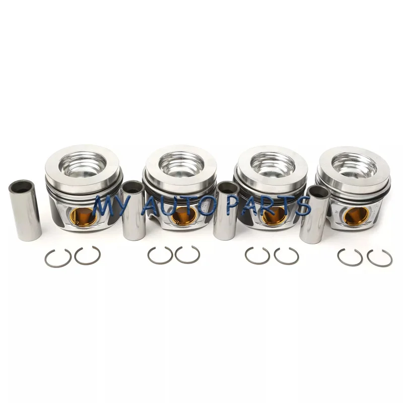 4x Piston &Piston Ring Set Fit For Audi A4 A5 S5 A6 S6 Q5 VW Passat CC Golf 2.0T 03L107065AD 03L107065G