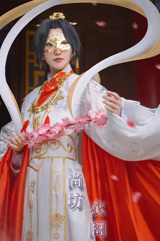 Heaven Official\'s Blessing Xie Lian disfraz de Cosplay, corona, príncipe Yueshen, vestido de novia, ropa china Hanfu, peluca Cos