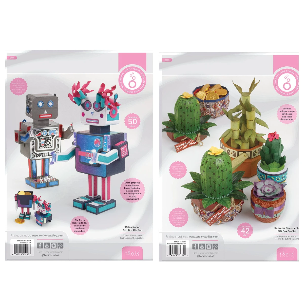 

Retro Robot Gift Box Die Set Metal Cutting Dies For DIY Scrapbooking Album Paper Cards Decorative Craft Embossing Template New