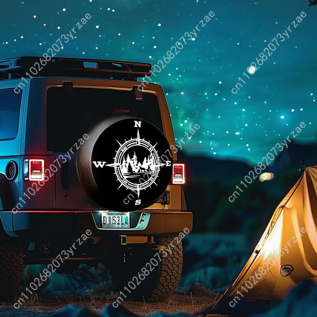

Forest Compass Various Models Spare Car Tire Cover Sand Dust Prevention Protect Wind Rain Tire Cover Sturdy Durable Tire Covers
