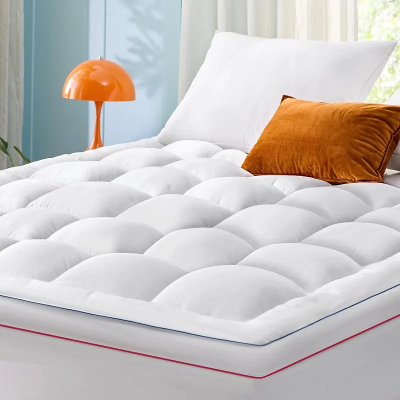 

Twin Size Mattress Topper - Extra Thick Mattress Pad Cover with 8-21" Deep Pocket, Plush Soft Pillow Top Bed Topper