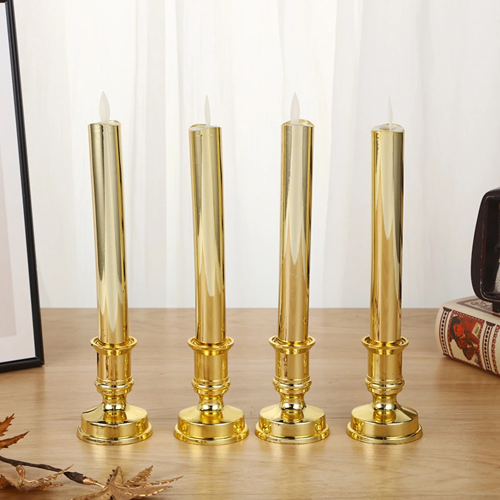

2pcs LED Electric Tea C les Waterproof Flickering Flameless Operated Votive Home Wedding Decor