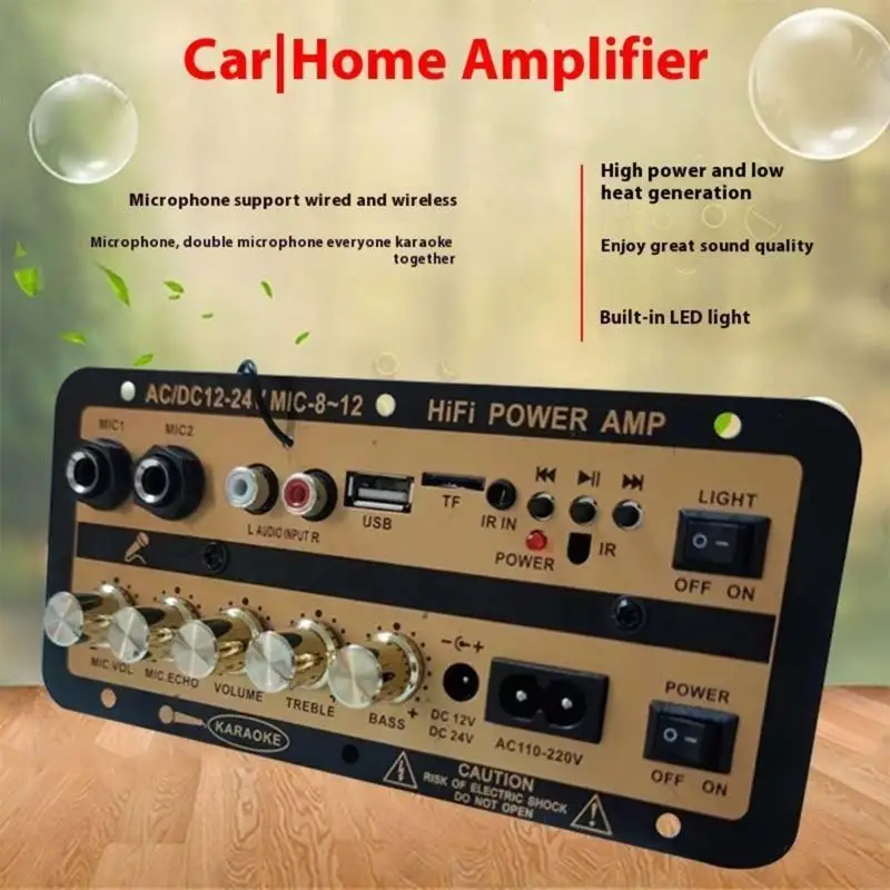 G6DD Sound Aslifier Board 30W Поддержка двойной микрофон Bluetouth-совместимый 12 В 24 В