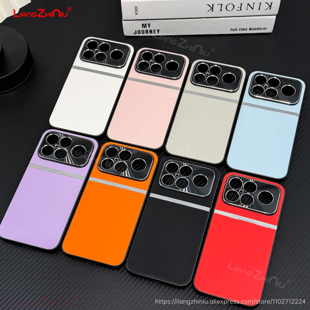 حافظة هاتف جلدية لهاتف Poco F8 Ultra Poco F8 Pro من البولي يوريثان 360 °   تغطية كاملة للعدسة ذات فتحة رفيعة من الجلد النباتي السائل المقاوم للصدمات