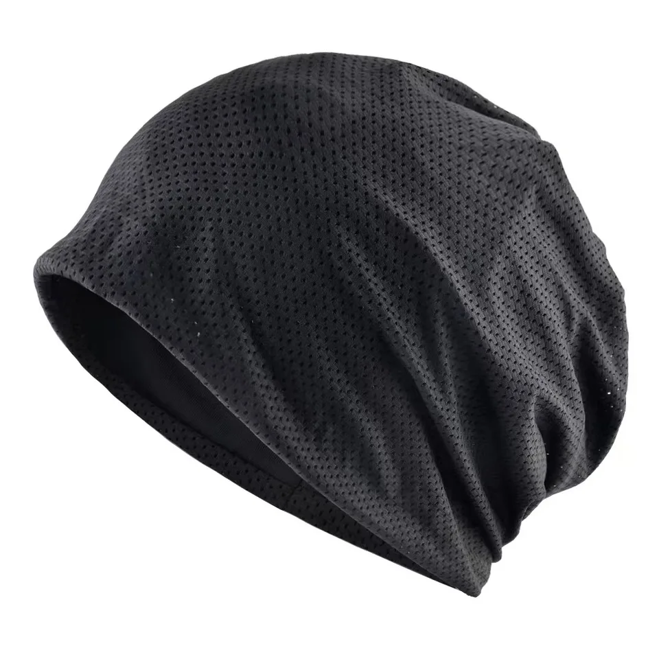 Breathable Beanies Spring Outdoor Casual Skullies Beanies Women Summer Mesh Thin Bonnet Gorras Solid Color Fashion Soft Hat Men, image 5