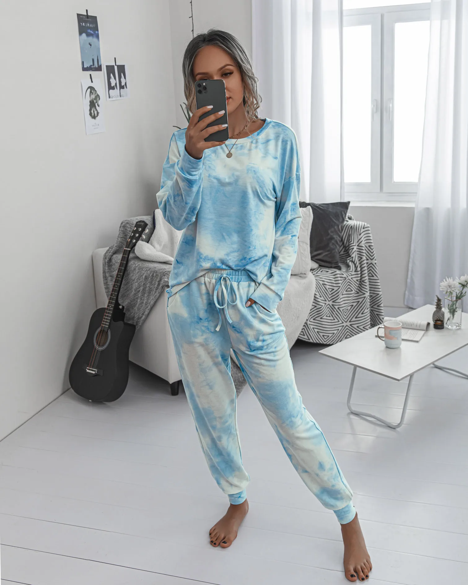 2024 INS Summer New Women's Fashion Printing Autumn and Winter Models Ladies Casual Homewear Long-sleeved Women's Suit Clothes