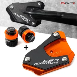 Para KTM 890 Adventure R 890ADV 890adventure 2020 2021 2022 2023 accesorios de motocicleta tapa valce de neumático soporte lateral Pad