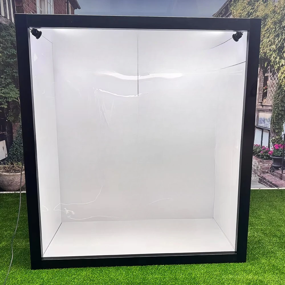 Изготовленная на заказ коробка для фотобудки на свадьбу, съемная журнальная фотобудка со светом