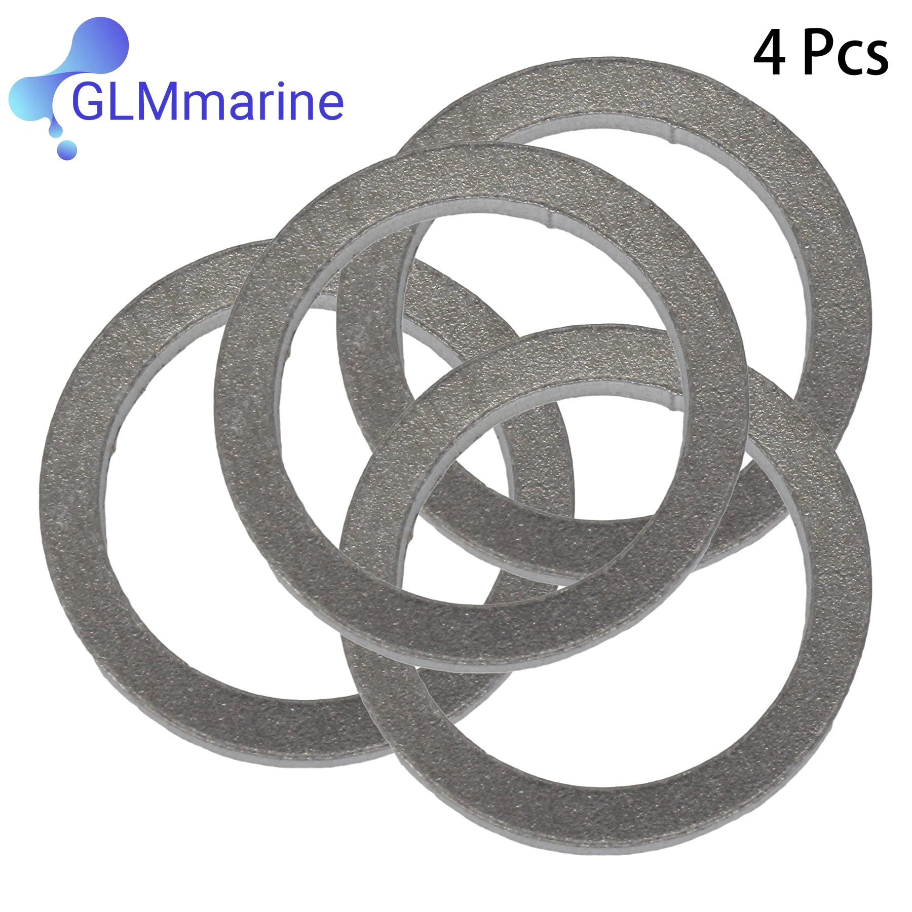 4 PACK Compatible with YAMAHA Outboard Oil Drain Screw Gasket 4-Stroke 90430-14M09-00 view 2