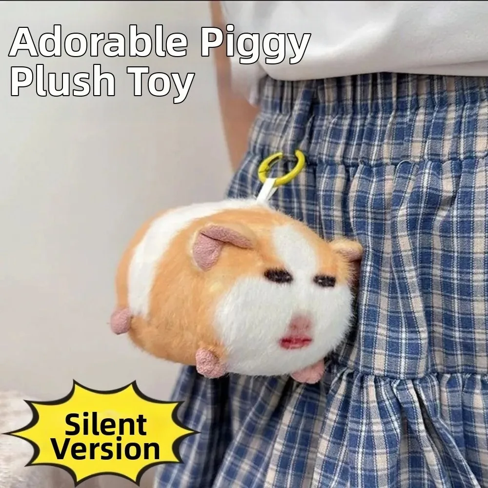 مضحك الإبداعية أفخم الهولندية خنزير قلادة الصوتية لطيف محشوة الحيوان كيرينغ Kawaii لينة الكرتون خنزير دمية ديكور احتفالي #2