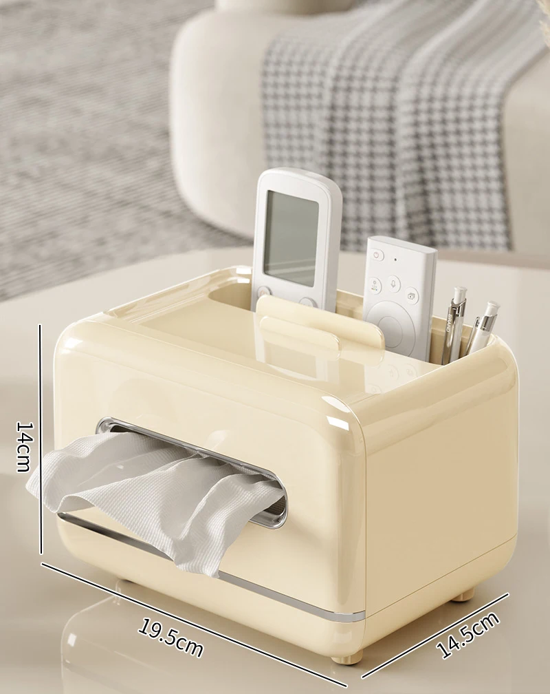 Luxury Household Tissue Box Living Room Napkin Holder Home Decor Desktop Paper Organizer Dispenser Large Capacity Wall Mounted