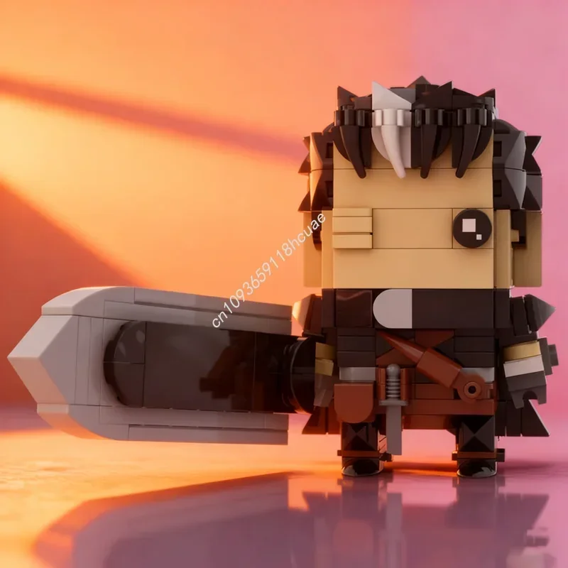 

246pcs MOC Berserk Brickheadz Guts Black Model Building Blocks Architecture Toy Assemble Festival Gift DIY Idea Brick Birthday