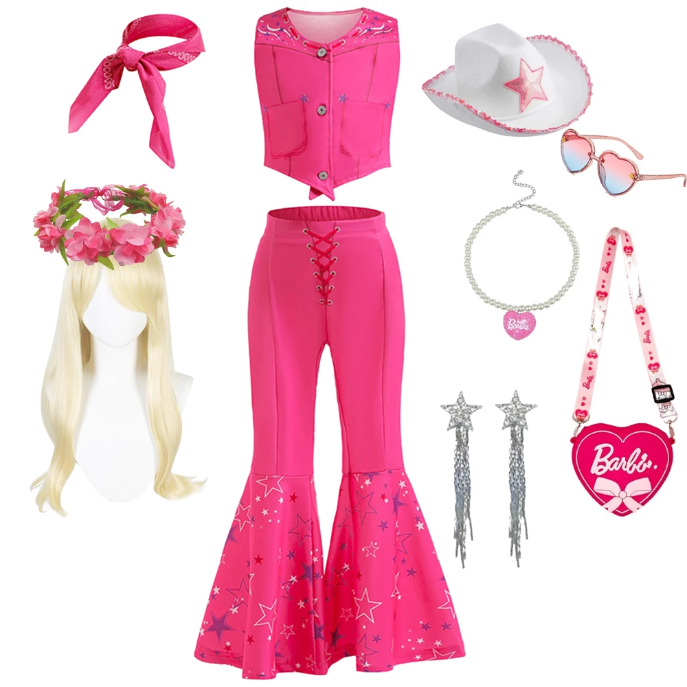 الفتيات هالوين الأطفال تأثيري حلي ملابس عصرية كرنفال الاطفال حفلة راعية البقر سترات فستان