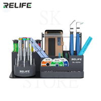 RELIFE RL-001H Multifunction Rotating Mobile Phone Tablet Repair Storage Box Screwdrivers Tin Wire Pliers Tool Storage Box