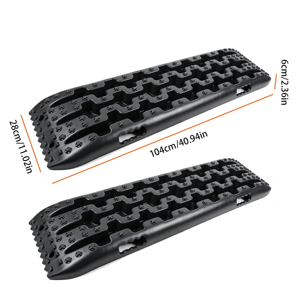 Traktionsbrett, 2 Stück Schnee-Offroad-Traktionshilfen, Reifenleiter für Schlamm, Sandplatten für Wohnmobile, Fahrzeuge – Detail 2