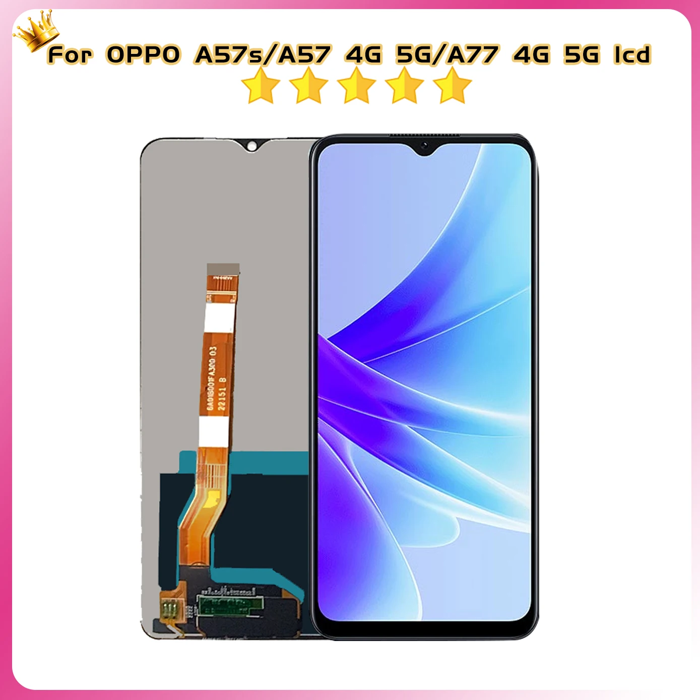 Tested Lcd For Oppo A57/A77 4G CPH2387 2385 LCD A57S Display Touch Panel Digitizer For Oppo A57/A77 5G PFTM20 CPH2339 LCD Screen