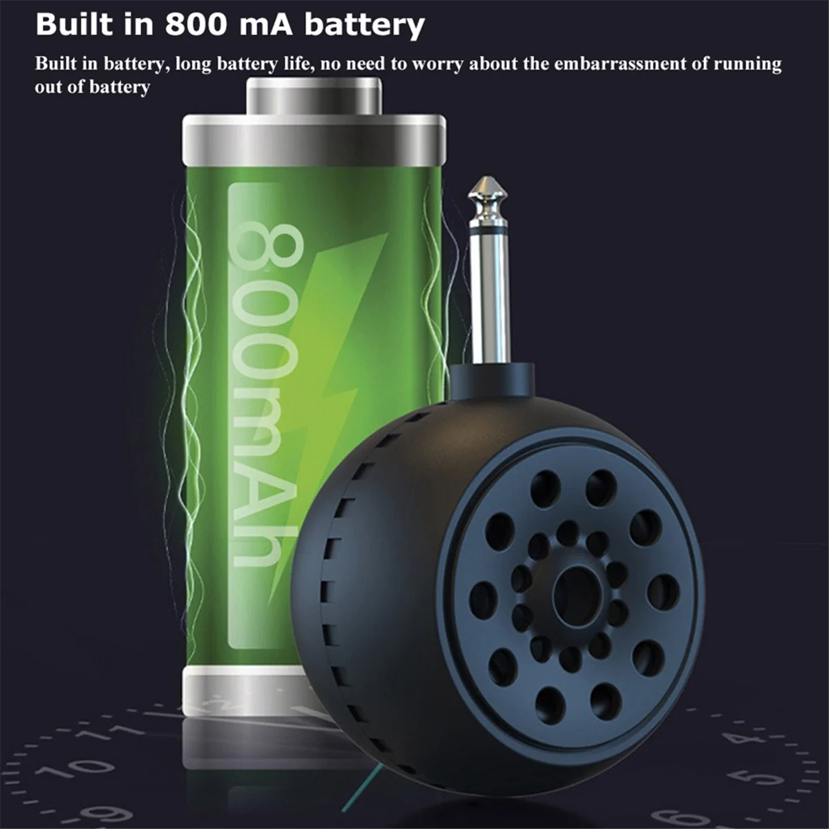 Reliable-Mini Guitar Bluetooth Speaker Wireless Music Sound Box Portable Loudspeaker for Electric Guitar Electric Blowpipe-ABDQ