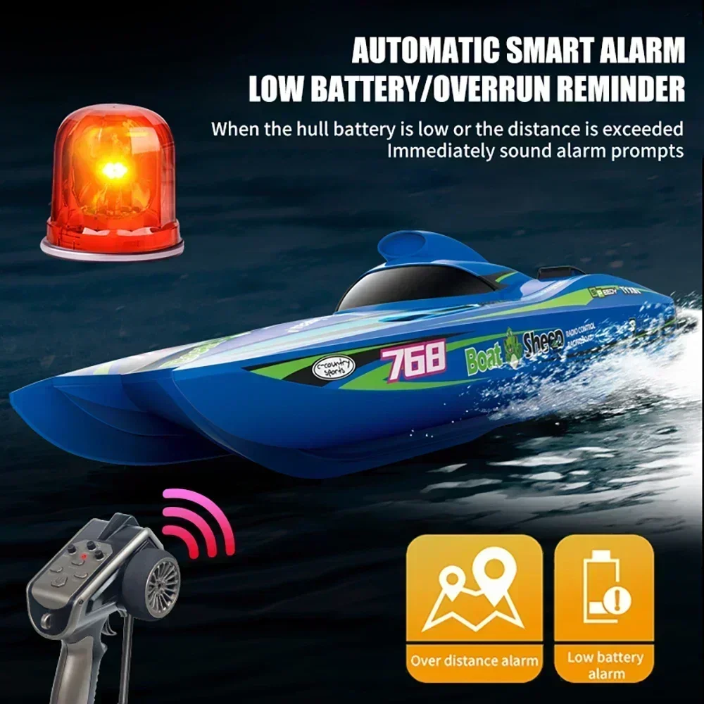 TX768 High-speed Turbojet Speedboat 30km/h 2.4GHz Brushless 2212 Motor Remote Control Speedboat Adult and Children's Toy