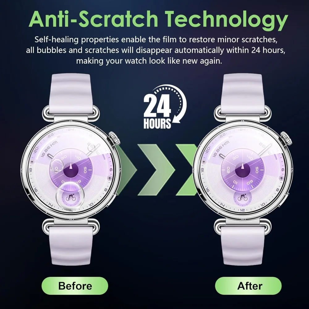 화웨이 워치 GT 6 5 4 3 2용 강화유리 41mm 46mm 스크린 보호필름 케이스 친화적 유리 보호필름 GT6 프로용