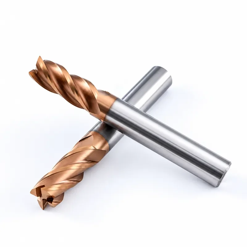 HRC60 CNC Machine Milling Cutter 4 Four Flute Teeth Blade Carbide Flat End Mill Shank Router Metal Drill Bits Lathe