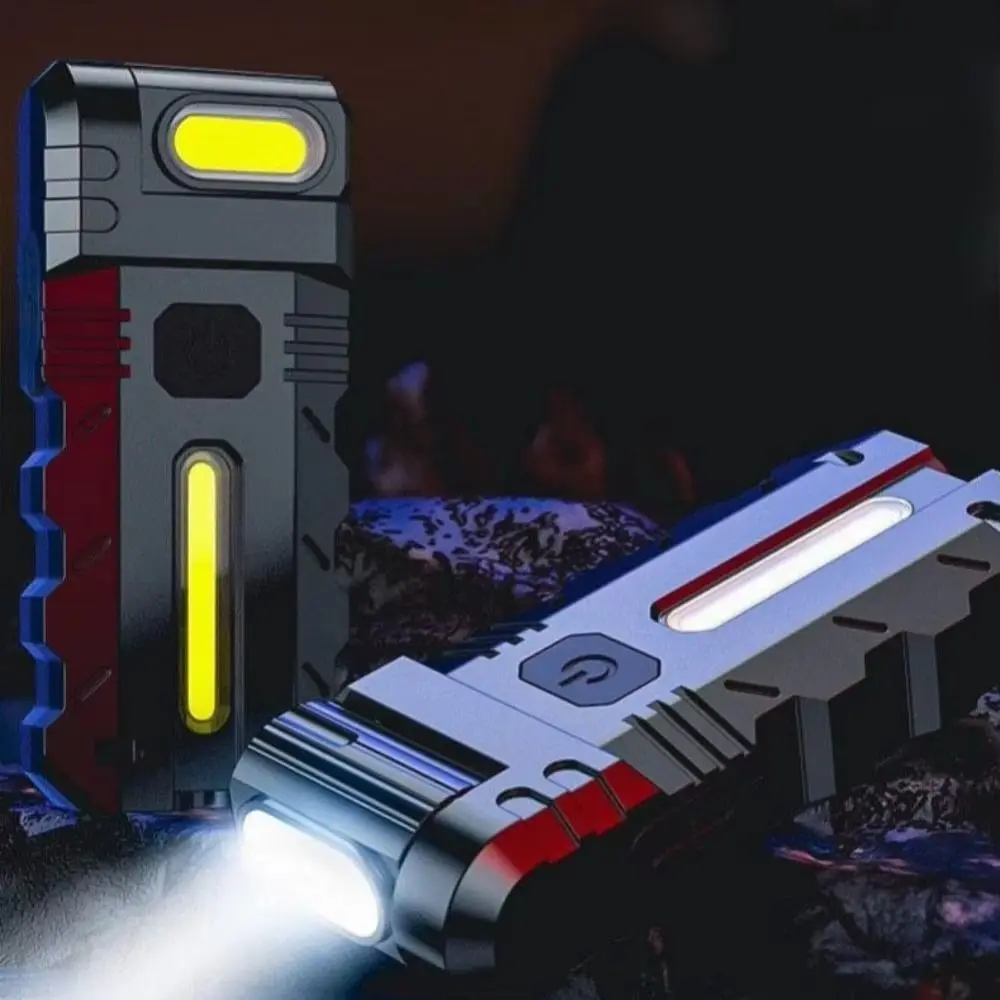 

1000mAh Battery Magnetic LED Flashlight 180 Degree Rotating Head Waterproof Design EDC Pocket Torch USB Rechargeable