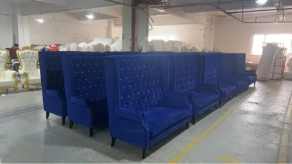

High Back Cafe, Western Restaurant Hotel, Double American Pull-up Sofa, Hotel Negotiation Area Sofa