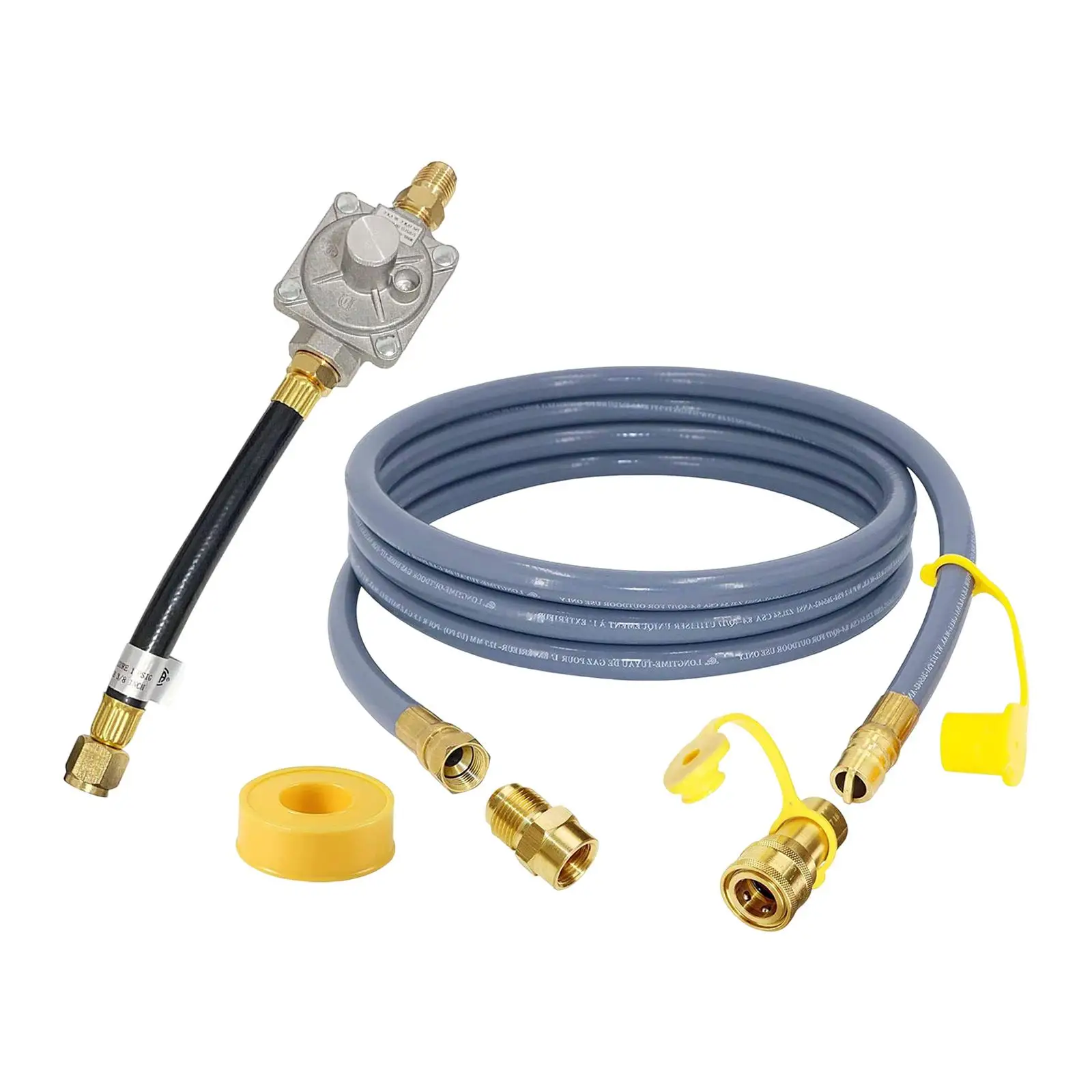 10 Feet 1/2 Gas Hose Gas Line Natural Gas Conversion Kit for Pizza Oven