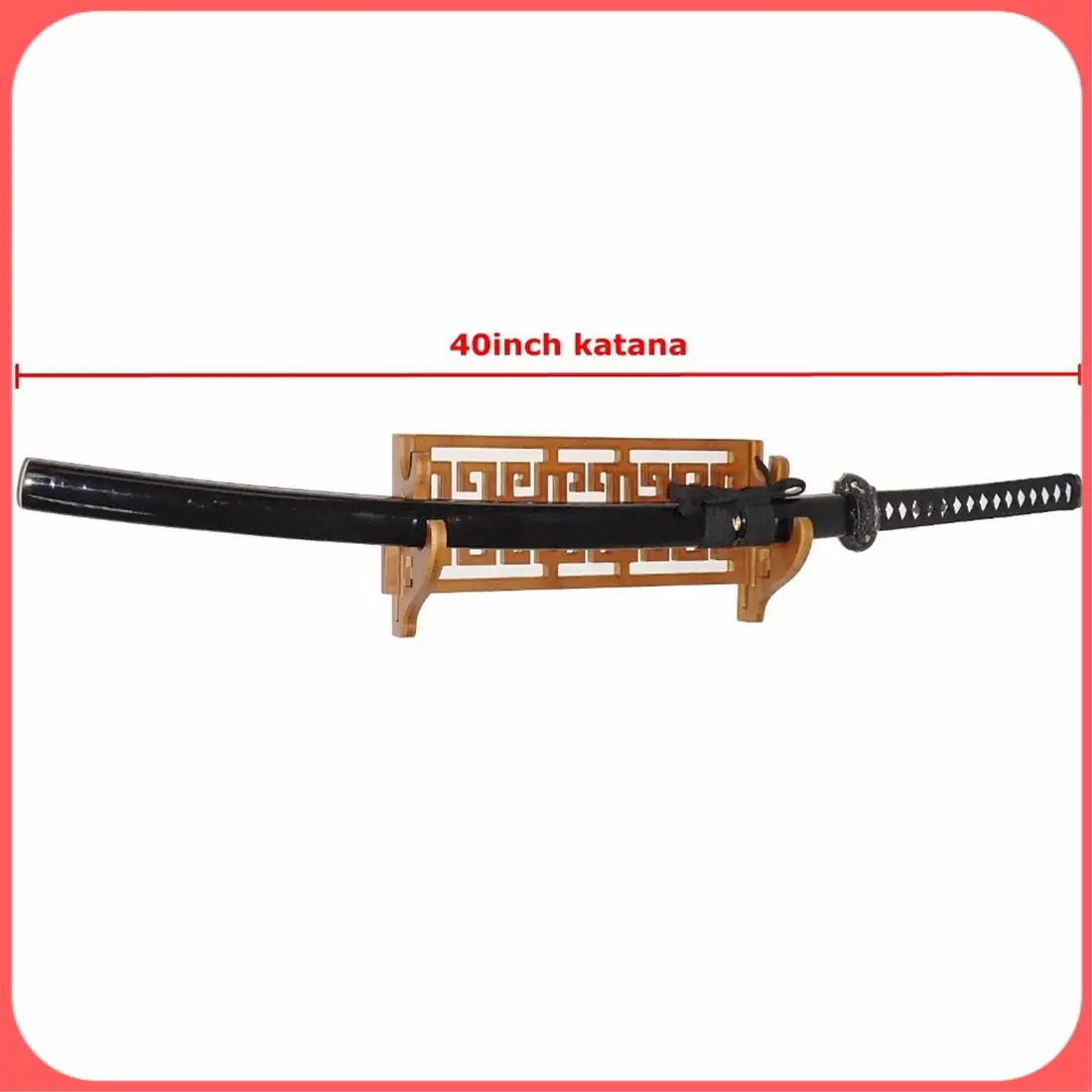 

AA89-классический держатель для меча, настенное крепление, бамбуковая стойка для самурайского меча, вешалка для катаны, вакидзаси, танто, Genji, подставка, 2-слойная