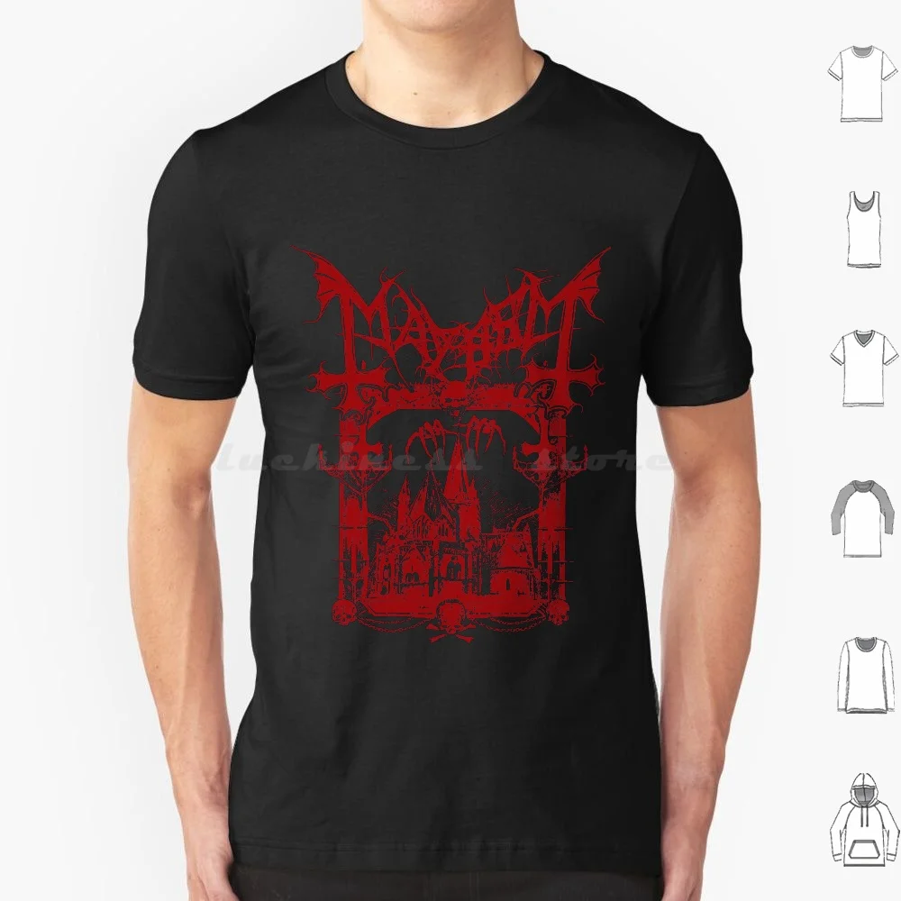 Mayred T Shirt 6xl Cotton Cool Tee Black Metal Mayhem Black Metal Music Band Venom Burzum