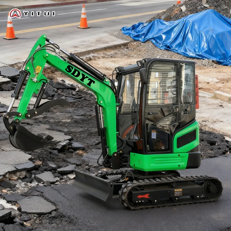 

High-Efficiency Mini Excavator 2.6ton Crawler Digger Multi-Functional Powered For Fast Digging & Farm Work Customized