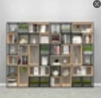 Multi-Layer Armazenamento e Display Rack, Divisória Simples Piso, Aço e Madeira Combinação Estante, Sala de estar