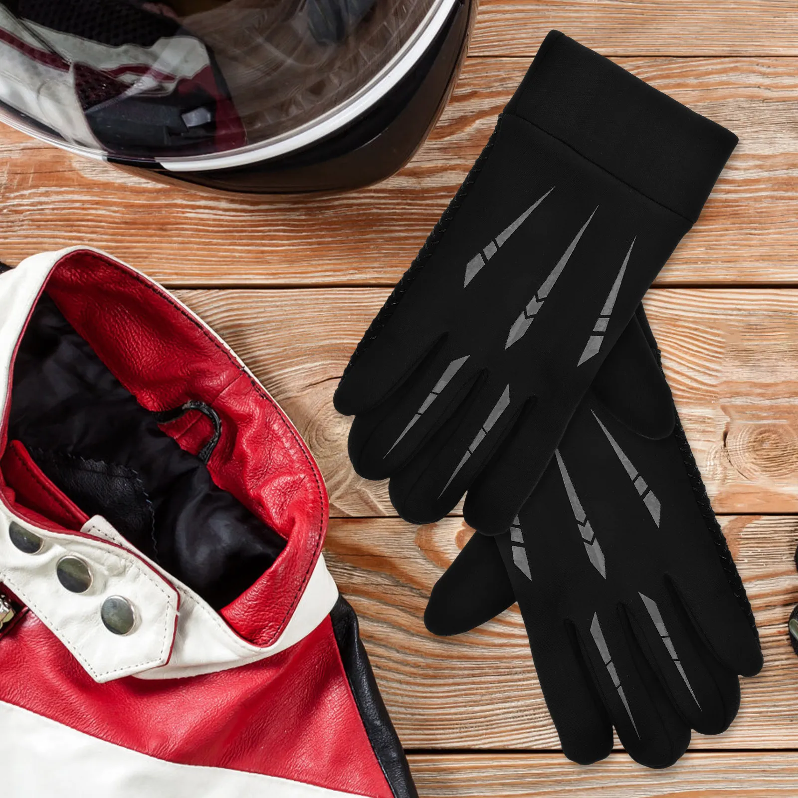 

Full Finger Winter Motorcycle Gloves Waterproof Windproof Touchscreen Men Women Warm Insulated Riding Gloves for Bike Atv Snow