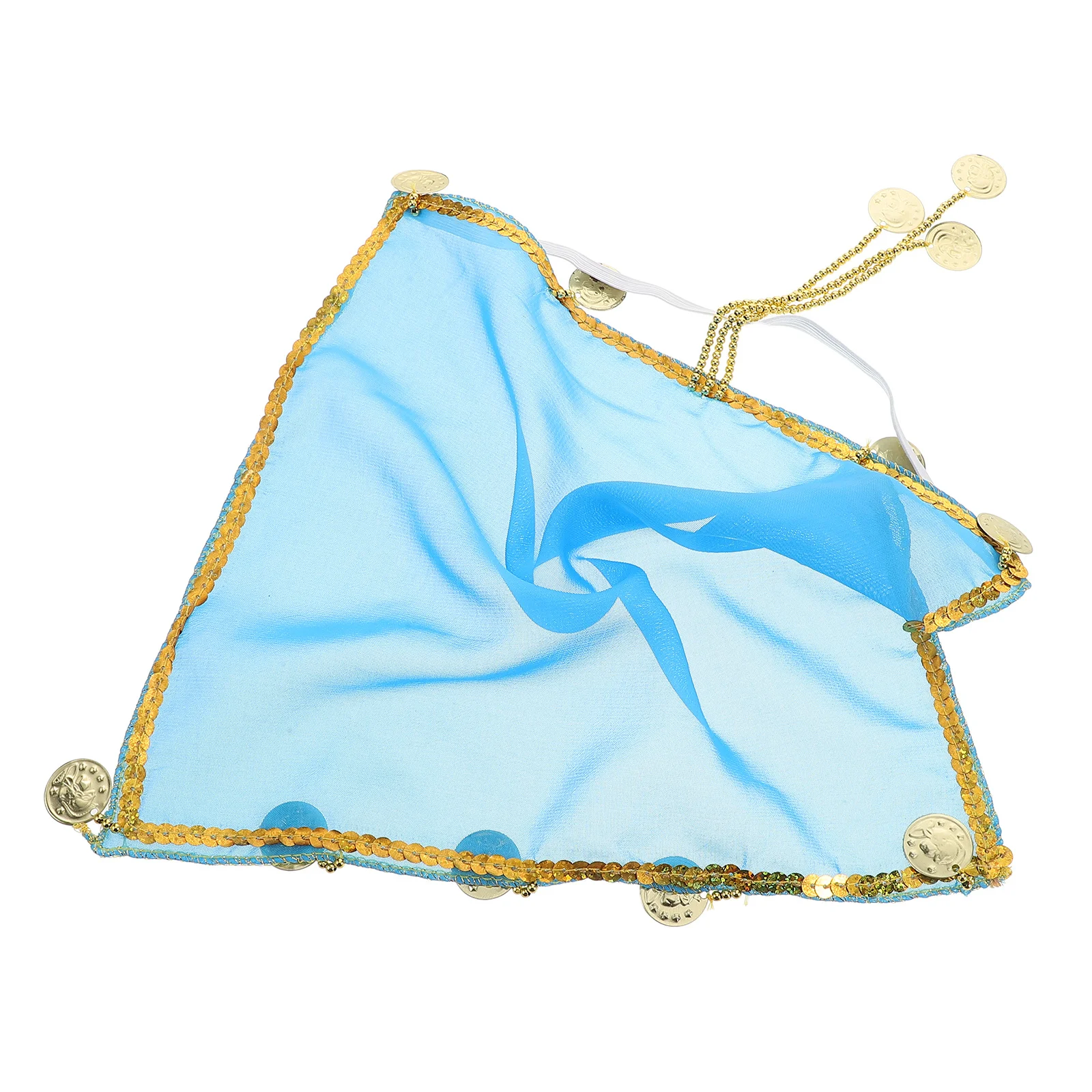 Buiksluier Indiase Chiffon Kwastje Sluier Masker Stage Performance Kostuum Buikdansen Accessoire Gezichtsdans